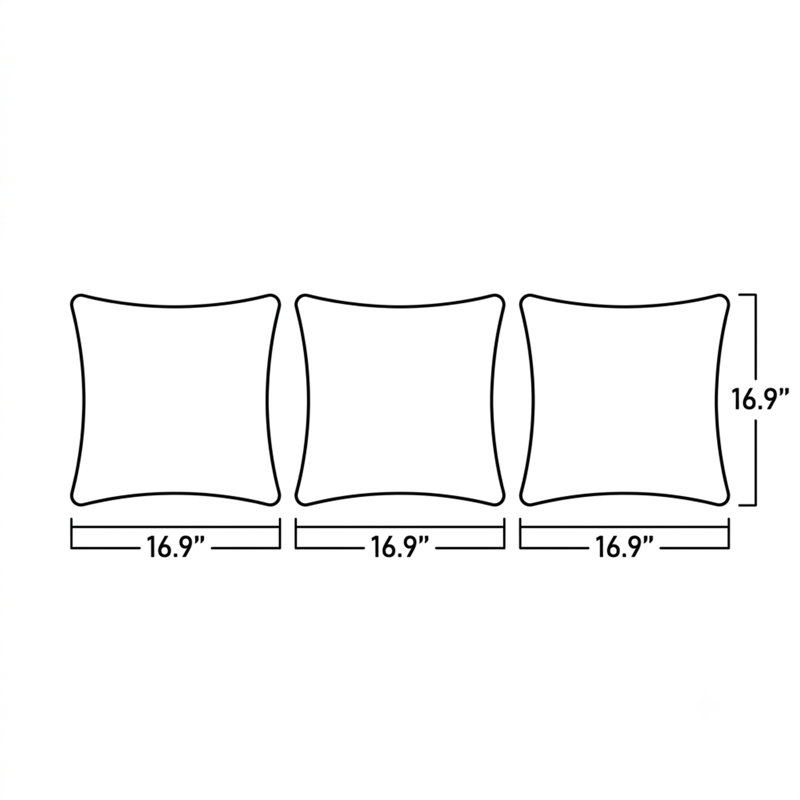 Ensemble de 3 housses de coussin