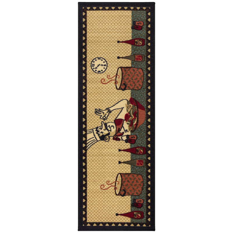 Siesta Non-Slip Rubberback Chef Kitchen Runner Rug