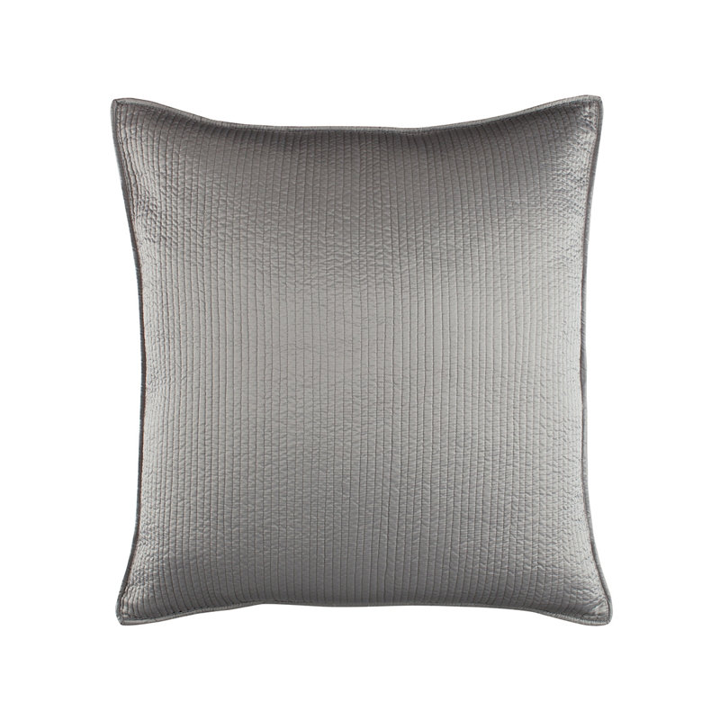 Retro Lumbar Pillow Cover & Insert, 26" 26", Pewter