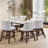 Counter Height Swivel Barstools, 26'' H Seat Height Upholstered Bar Stools-2081508768-2081508770