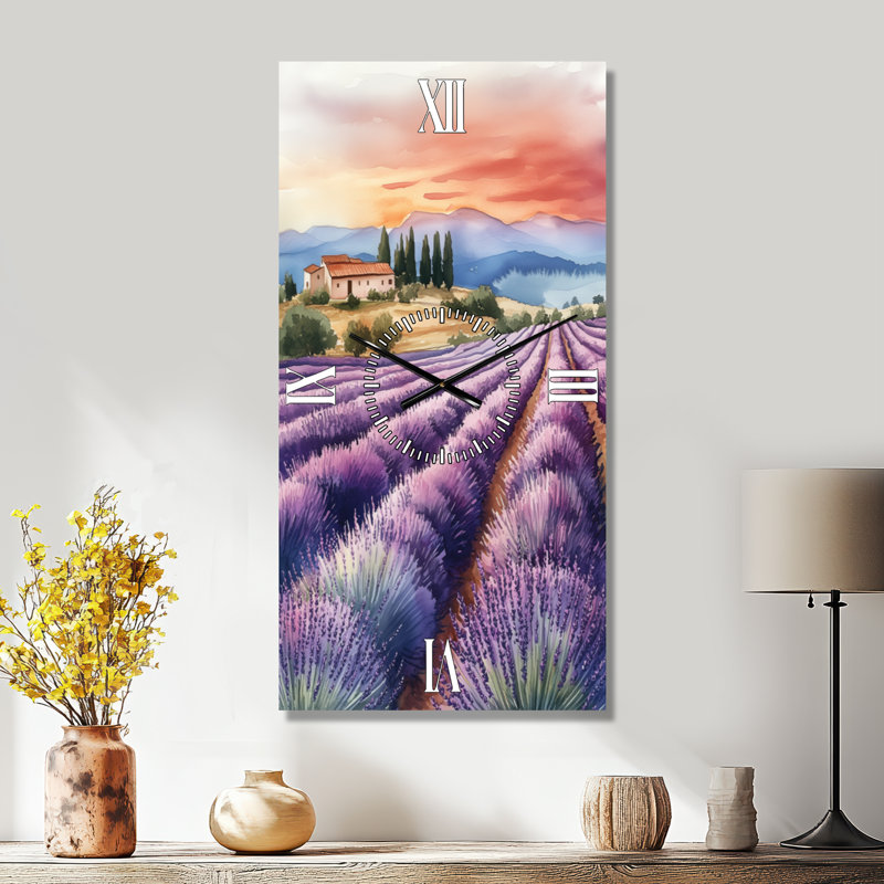 Nakasi II - Horloge murale décorative de ferme, H 40 po x l 20 po - Rectangle