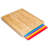 Bamboo Cutting Board Set - Easy-To-Clean Wood Cutting Board Set With 6 Color-Coded Flexible Plastic Cutting Boards With Food Icons - Wooden Cutting Boards For Kitchen - Wooden Chopping Board Set