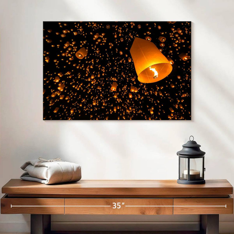 Rorry Lanterns In The Sky, 16" H x 24" W