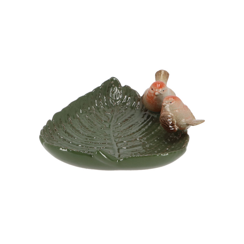 Ceramic Single Tier Birdbath