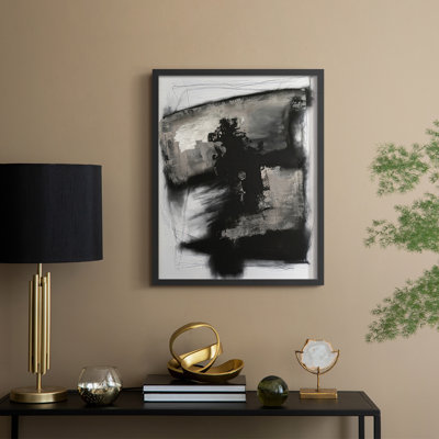 Shadow Resistance IV Framed Print - Solid Wood