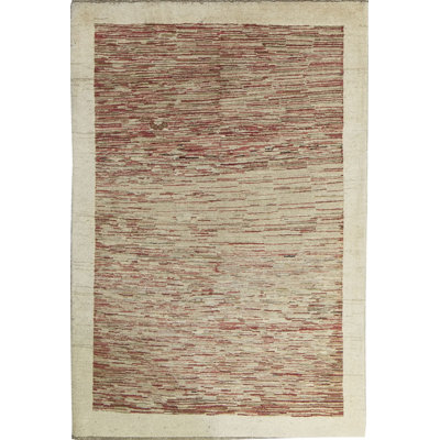 Hand-Knotted High-Quality Cream Area Rug
