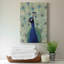 Toile tendue avec châssis Blue Peacock II - prêt à accrocher-658599993