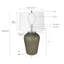 Lampe de table en verre D18x28,5 "
