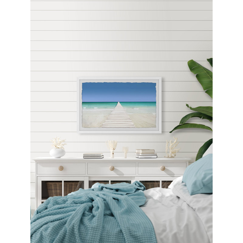 Smell the Ocean Breeze 1 Piece Single Picture Frame Wall Art, 41cm H x 61cm W x 3.81cm D