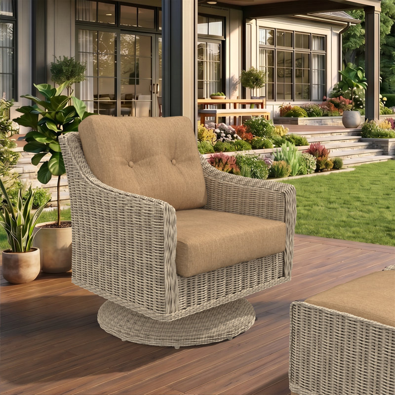 Coussin à assise profonde intérieur / extérieur Sunbrella®, Toile beige chiné