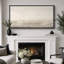 Minimal Landscape "Muted Abstract Calm & Serene Artwork, Neutral Simple Wall Pictures, Extra Large Framed Canvas Giclee Print Wall Art"-111176741-94945976