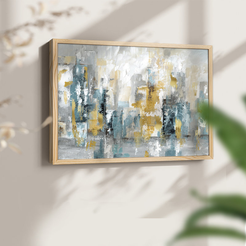 City Views II -Framed Print - Restickable, Natural, 11" H x 14" W