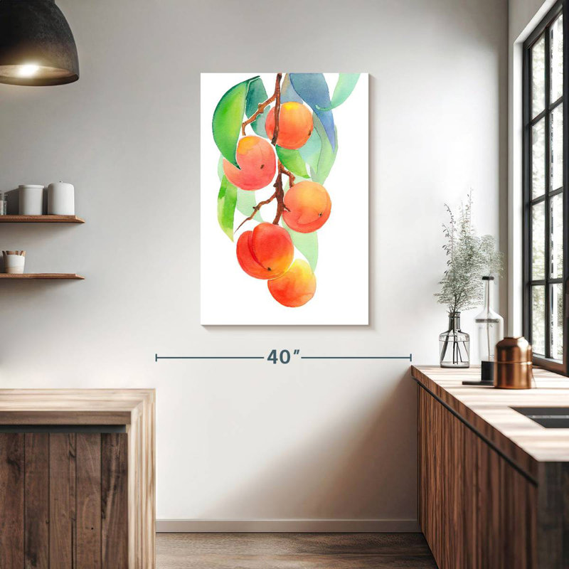 Yarlin Branch Of Peaches, 39" H x 26" W