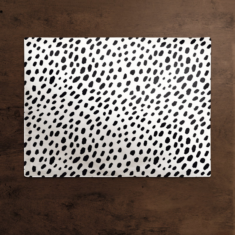 Cotton Polka Dots Rectangle Placemat