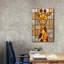  «Stain Glass Baby Giraffe» par Rich Monet, art mural sur toile, 26 po x 40 po