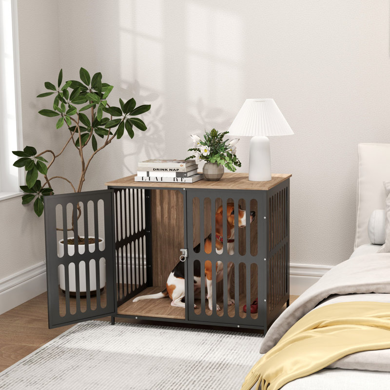 Steel Furniture Style Crate with 1 Door, 72cm H x 80cm W x 55cm D