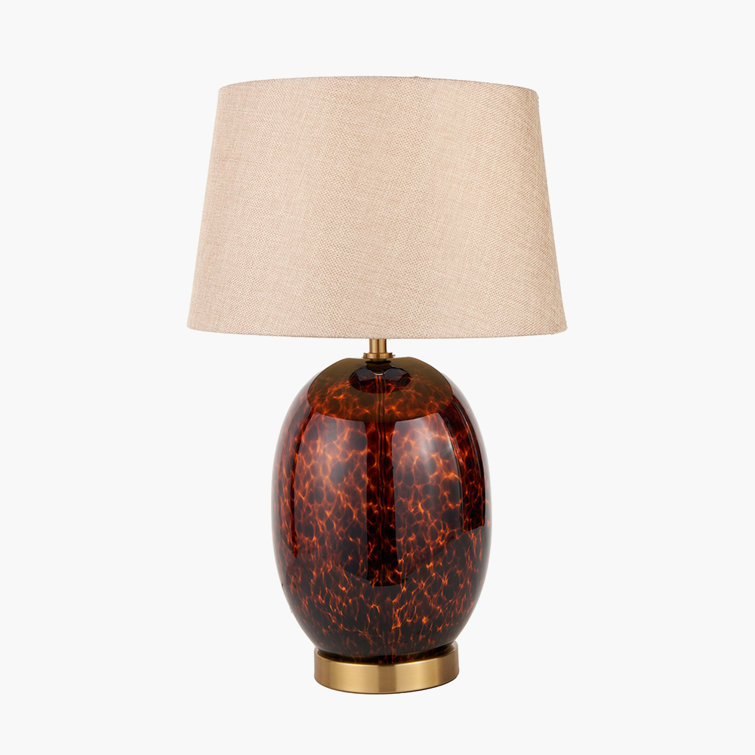 Lucien 52Cm Brown/Natural Table Lamp