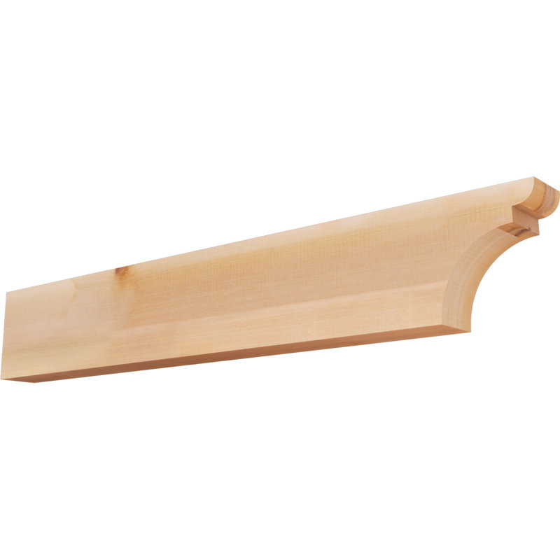 Yorktown Smooth Rafort Tail, Cèdre rouge, H 8 po x l 48 po x P 3,5 po