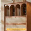 Vitrine multifonctionnelle en rotin rétro tissé