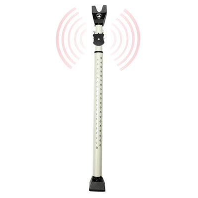 Barre de sécurité de porte réglable avec alarme, brouilleur de porte 2-en-1 pour portes de patio coulissantes et boutons de porte, 40 positions réglables