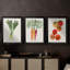 Organic Veg II - Toile tendue avec châssis sur mesure - 3 pièces-2037579457-2037579456