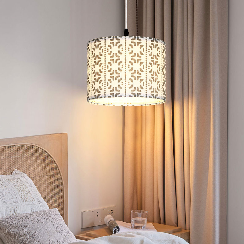 Luminaire suspendu tambour 1 lumière Donjae