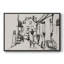Toile tendue encadrée rétro avec croquis rétro-183673648-183673662