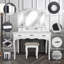 Ensemble coiffeuse et tabouret Mandi-1081667352