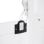 Lit double avec rangement pour tablette, garde-robe, lumières à DEL - peu encombrant pour la salle de sport, les tablettes blanches et le bureau rayonnant, chambre d'amis-951866001-951866002