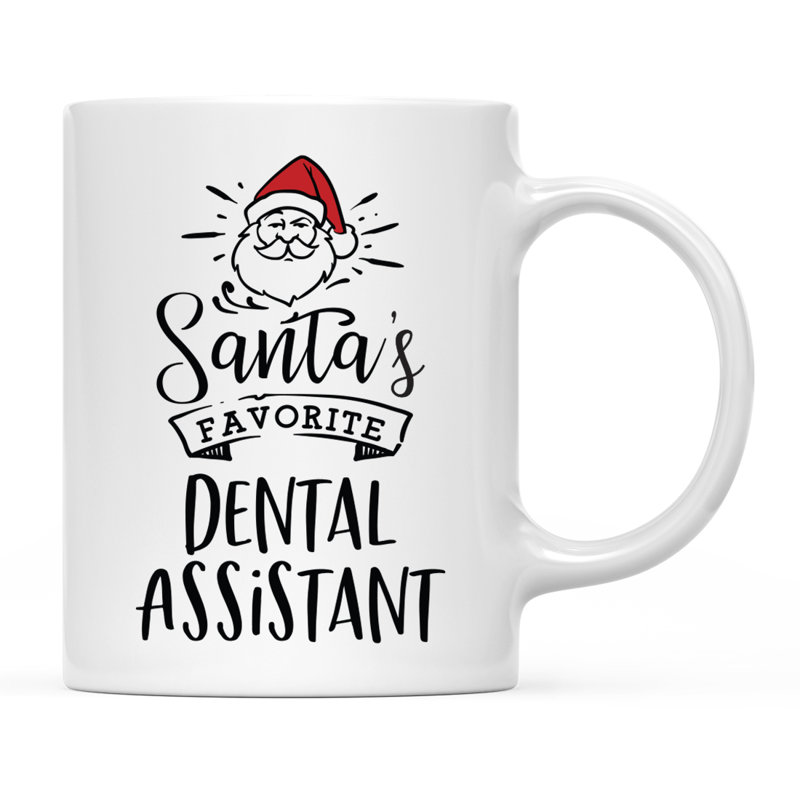 Grande tasse à café Tuileries, « Santa's Favorite Dental Assistant »