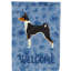 Caniche en polyester à 2 côtés 40 x 28 po standard welcome drapeau maison-957493135