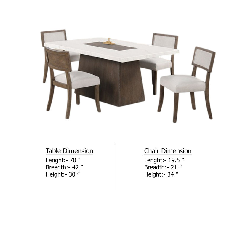 Ensemble de salle à manger 7 pièces Asten, table rectangulaire, 6 chaises Boucle, brun noyer, 7 pièces : table, 6 chaises