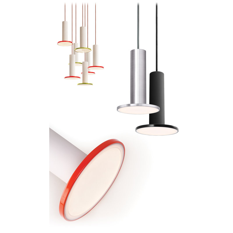 Luminaire suspendu Cielo, Aluminium satiné