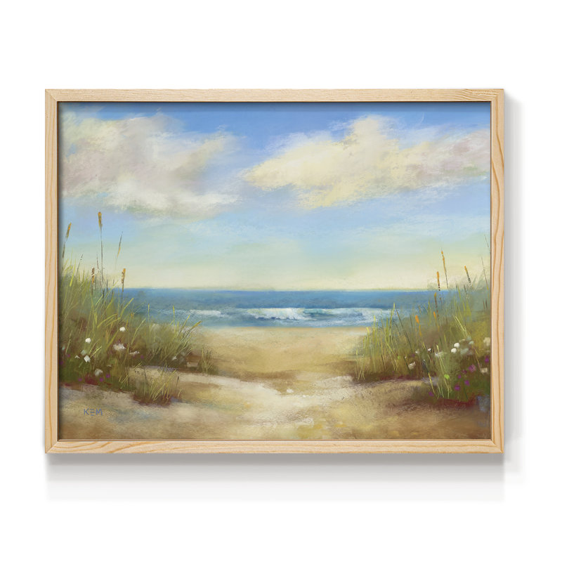 Serenity I -Framed Print - Restickable, 8" H x 10" W, Natural