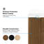OVE Decors Gabi Meuble-lavabo simple autoportant en noyer chaud avec plateau en pierre blanche-2052122328
