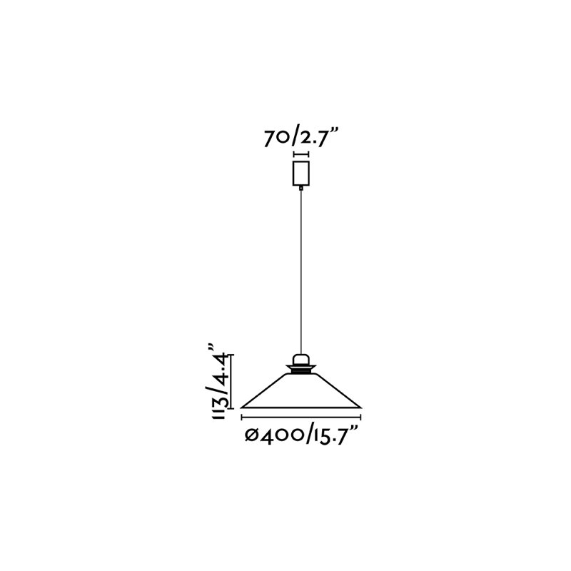 Naos Pendant, 4.4" H x 15.7" W x 15.7" D
