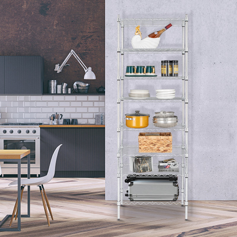 23.6'' W Steel Height -Adjustable Shelving Unit