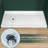 72" L x 36" W ADA Friendly Shower Pan Single Low Threshold Shower Base with Left Drain, Acrylic Slip-Resistant Shower Pan and Base, Glossy White Shower Tray with Drain Assembly, Integrated 3-Sided Tile Flange Shower Base for 3-Wall Alcove Installation-128706393