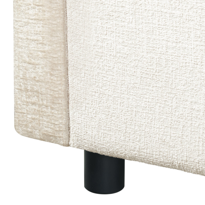 Lit Bayaud en chenille, Grand, Crème