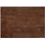Chaise d'appoint de style Mid-Century moderne en similicuir brun avec revêtement en noyer