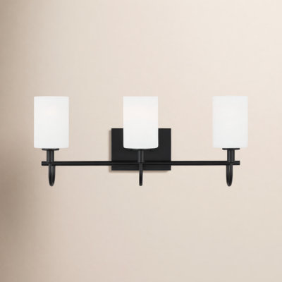 Rowley 3 Light Frosted Dimmable Vanity Light