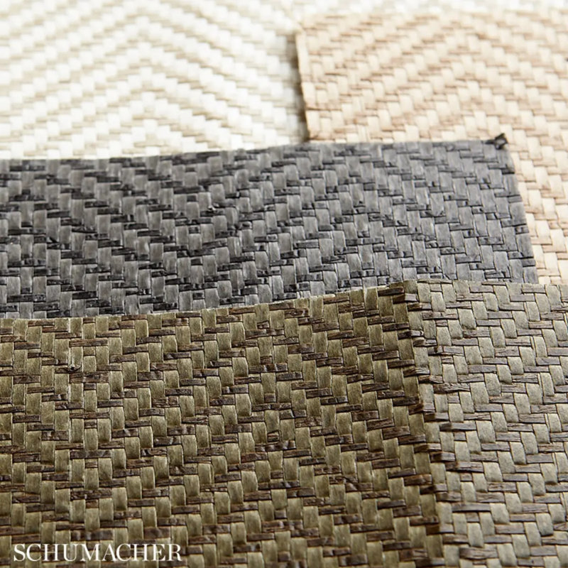 Papier peint Pearce Herringbone, Moss