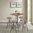 Jyzelle 4 - Person Pine Solid Wood Top Four Leg Base Dining Set