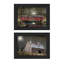 « Midnight Moon » par Billy Jacobs, ensemble de 2 reproductions d’art encadrées sur papier-475669825