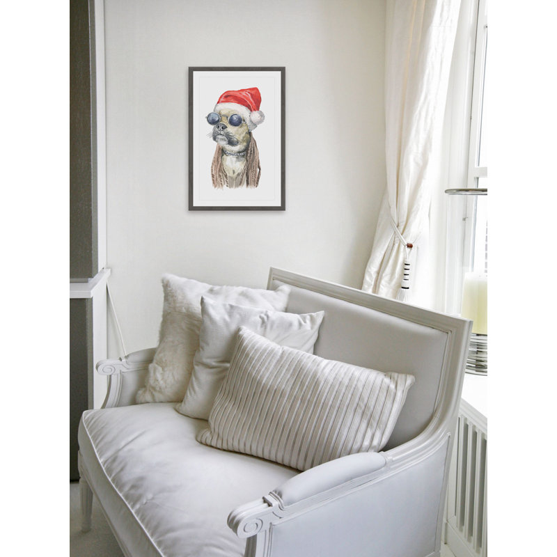 Rockstar Christmas - Single Picture Frame Painting, 45cm H x 30cm W
