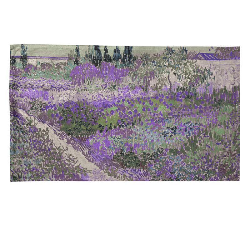 Serviette à thé bluhender garten, Polyester sergé, Mauve