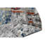 Hand Knotted Abstract Area Rug in Blue/Red/Ivory-1023104936