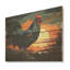 Sunset Roosters Farmyard II - Coq sur bois-1023766236