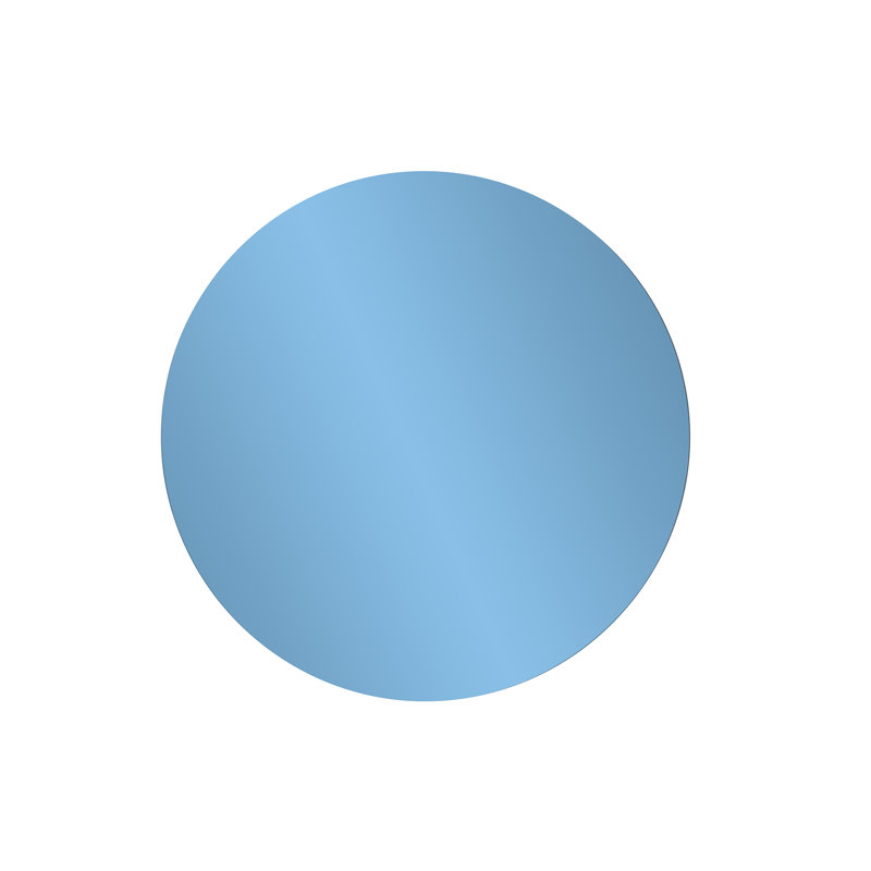 Bleu saphir rond petit, 20 po x 20 po, Bleu