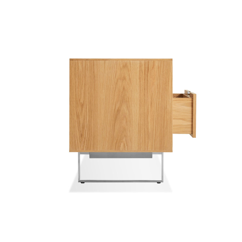 Series 11 Media Console, Walnut/Stainless Steel